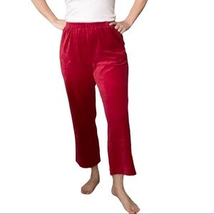 Alfred Dunner velour capri pull on pants, Size 10 petite